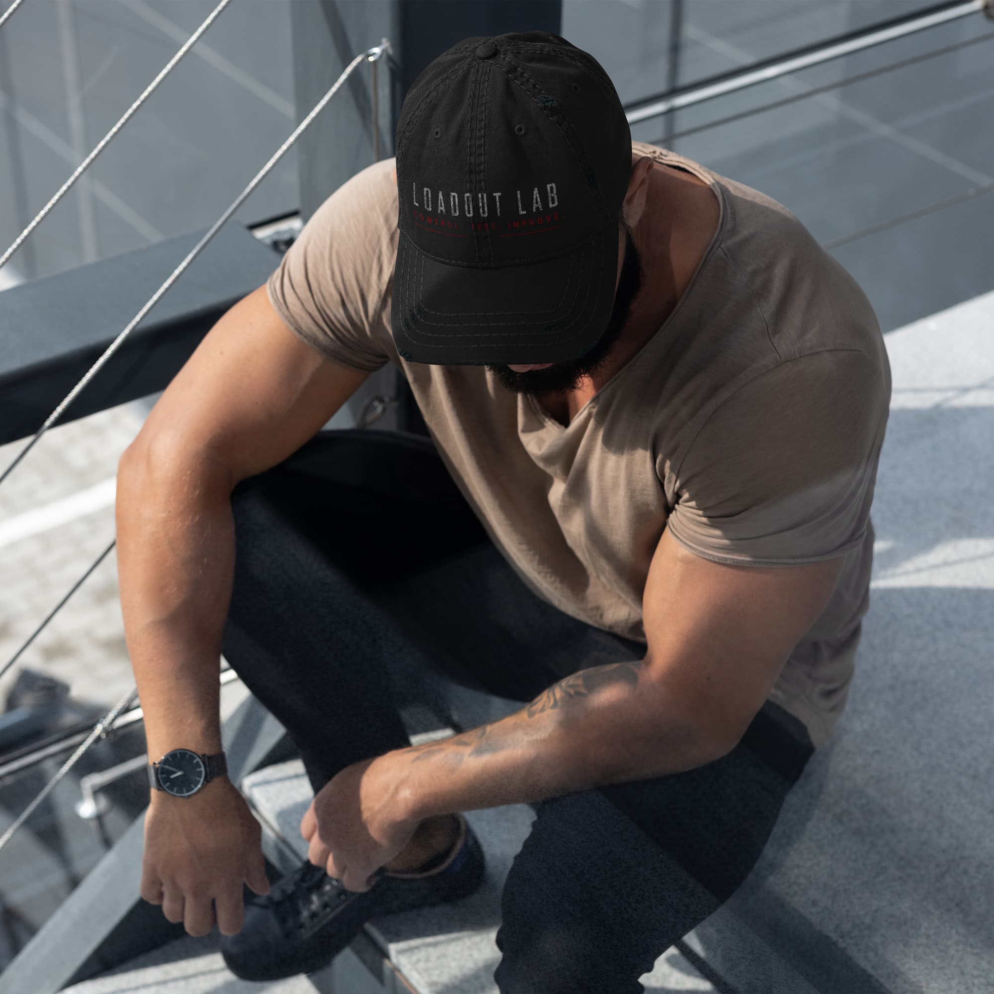 Loadout Lab Weathered Cap — Black
